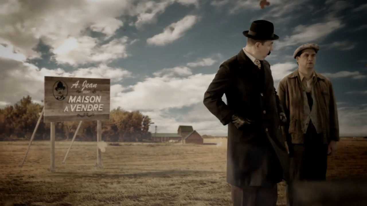 PERIOD MATTE PAINTING - 1940s QUEBEC