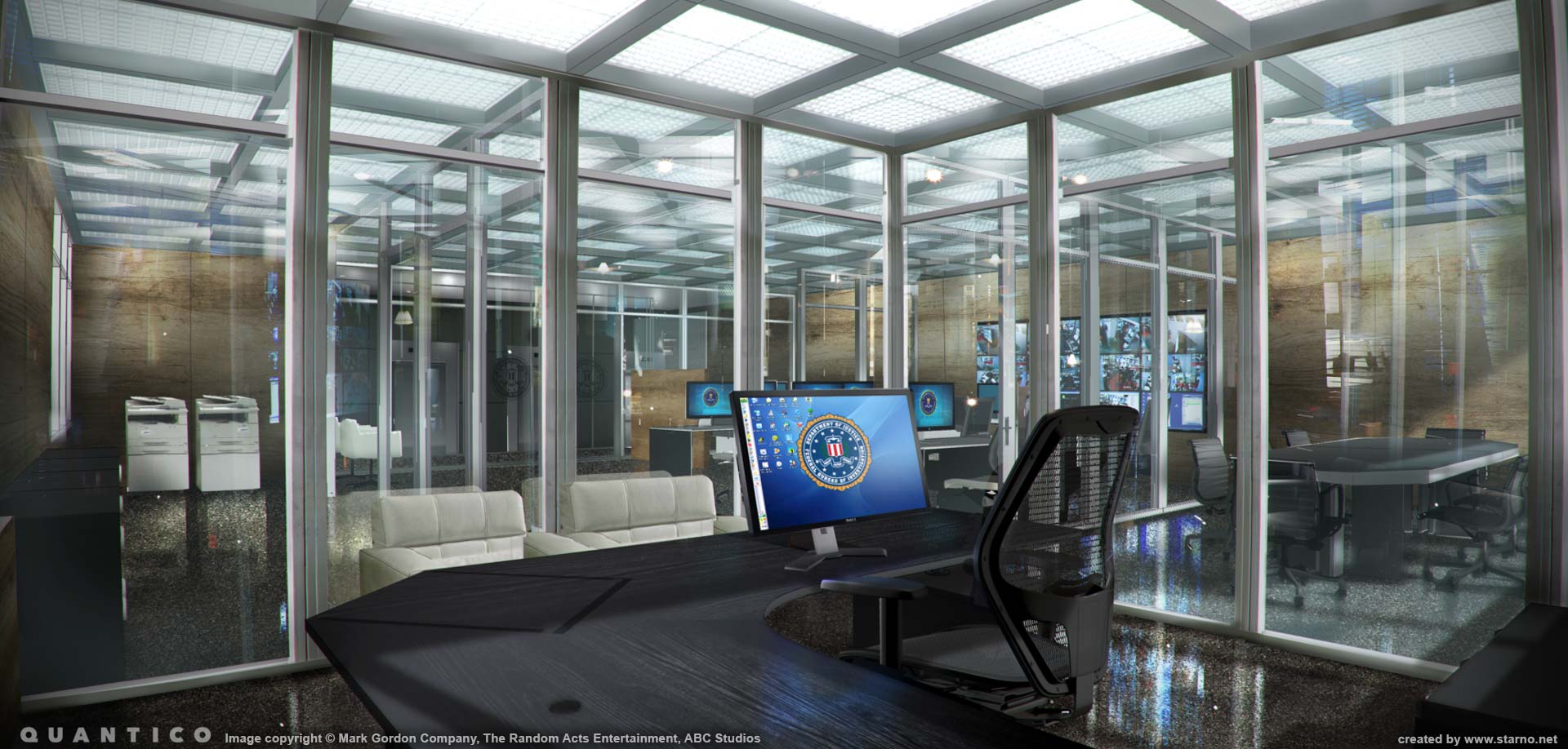FBI OFFICE ROOM PREVISUALIZATION CONCEPT ART