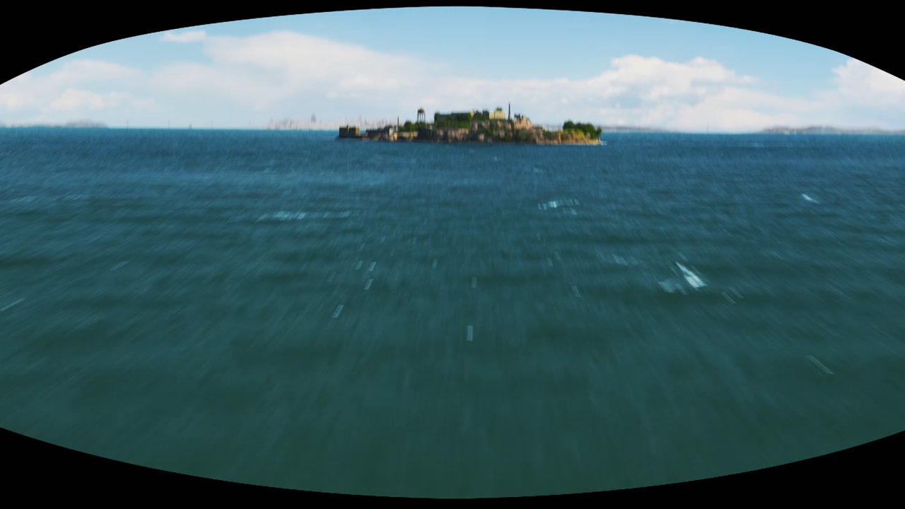 FULL CG - APPROACHING ALCATRAZ